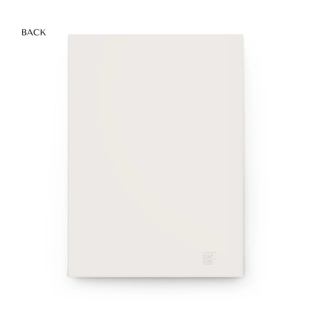 Back Custom Photo Stationery Accessories – Personalized Hardcover Journal with Family Portrait Sketch Design by ARTFULANE