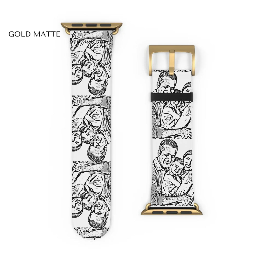 Watch Band Close-up Gold matte