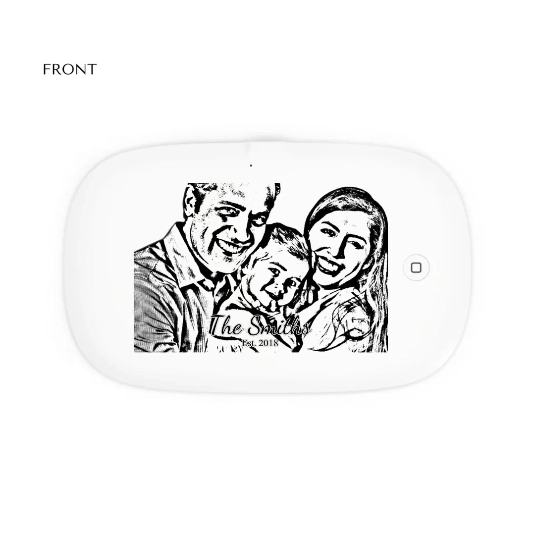 UV PHONE SANITIZER & WIRELESS CHARGING PAD FRONT