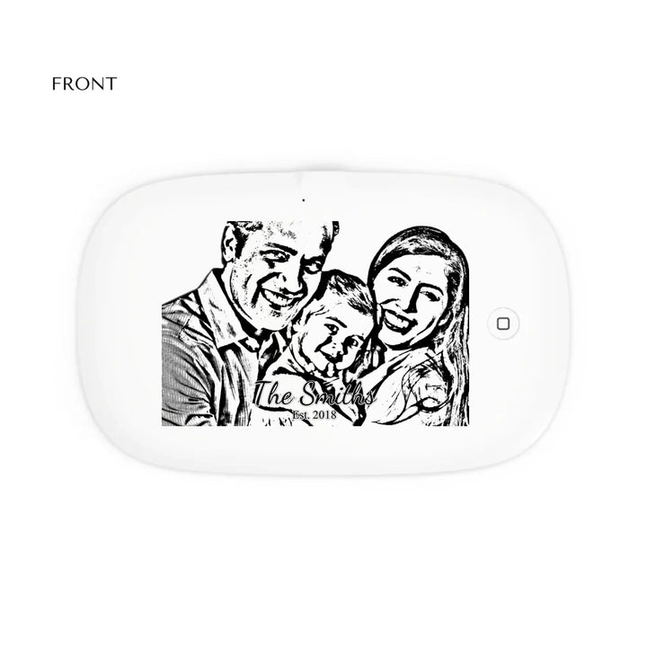 UV PHONE SANITIZER & WIRELESS CHARGING PAD FRONT