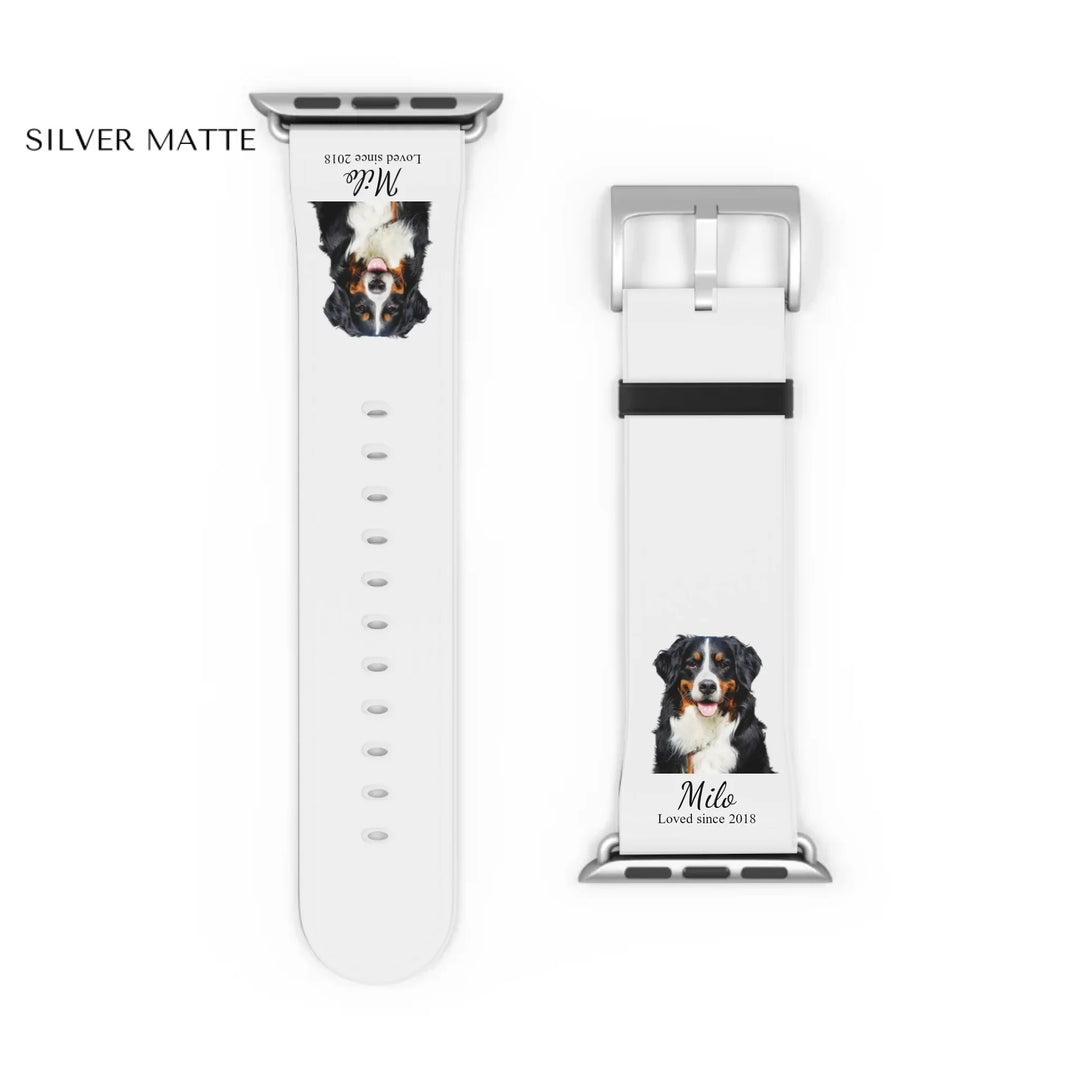 Watch Band Close-up Silver matte