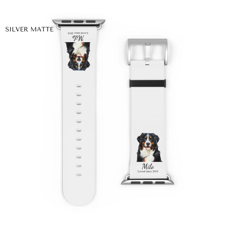 Watch Band Close-up Silver matte
