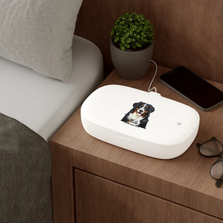 UV PHONE SANITIZER & WIRELESS CHARGING PAD Context 1