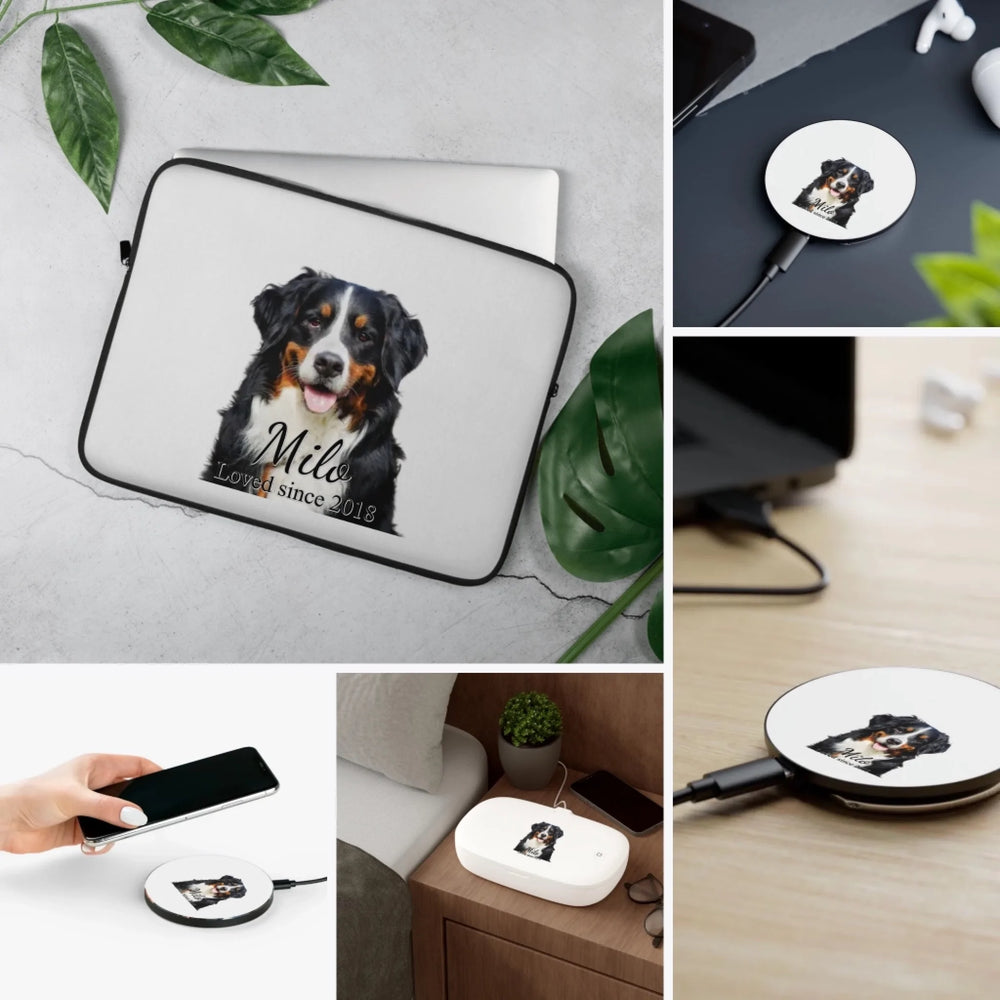 Custom Photo Tech Accessories - Laptop Sleeve, Watch Band, Phone Grip, AirPod Case, Charger & UV Sanitizer - ARTFULANE