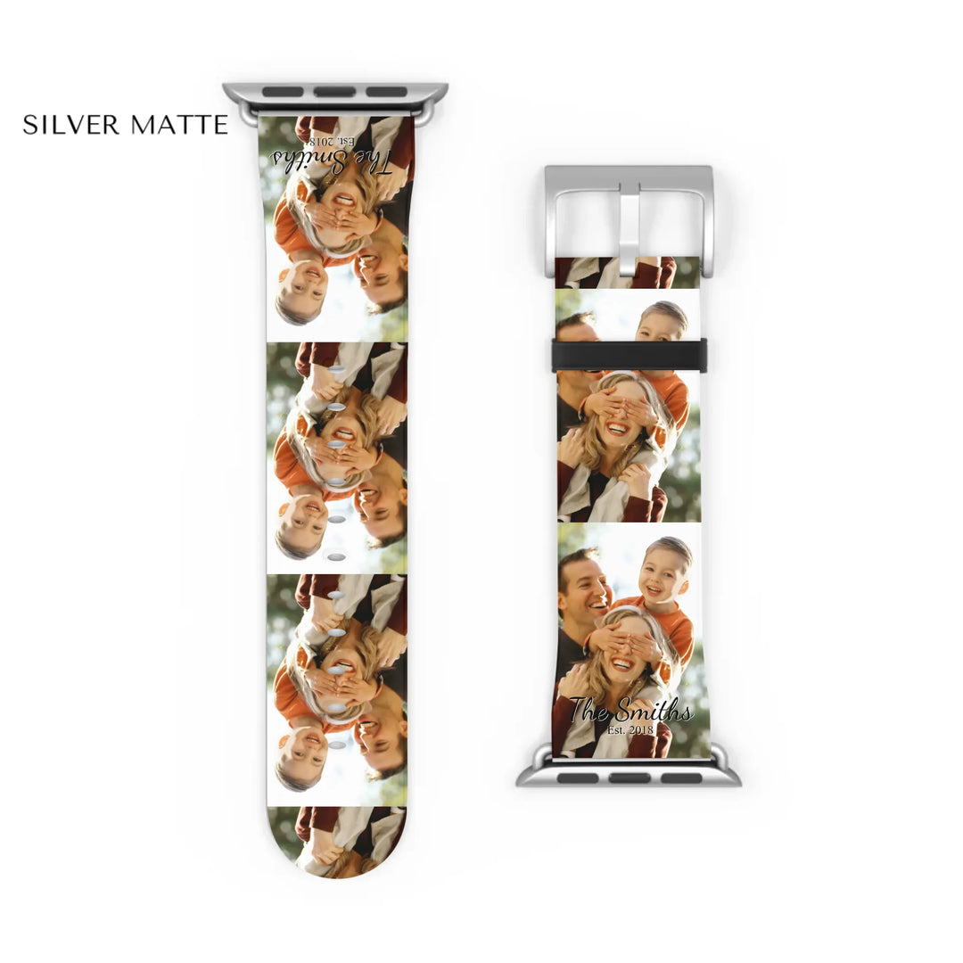 Watch Band Close-up Silver matte