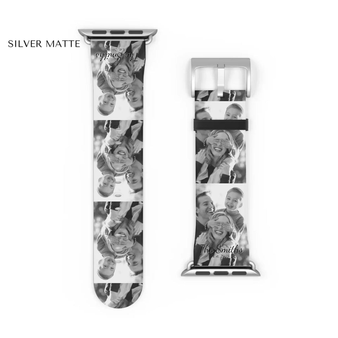 Watch Band Close-up Silver matte