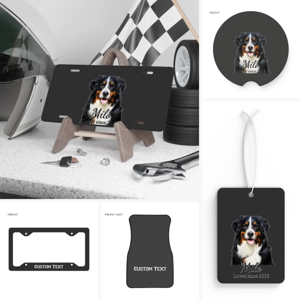 Custom Photo Car Accessories - License Plate & Frame, Magnets, Bumper Stickers, Air Freshener, Coaster, & Floor Mats - ARTFULANE