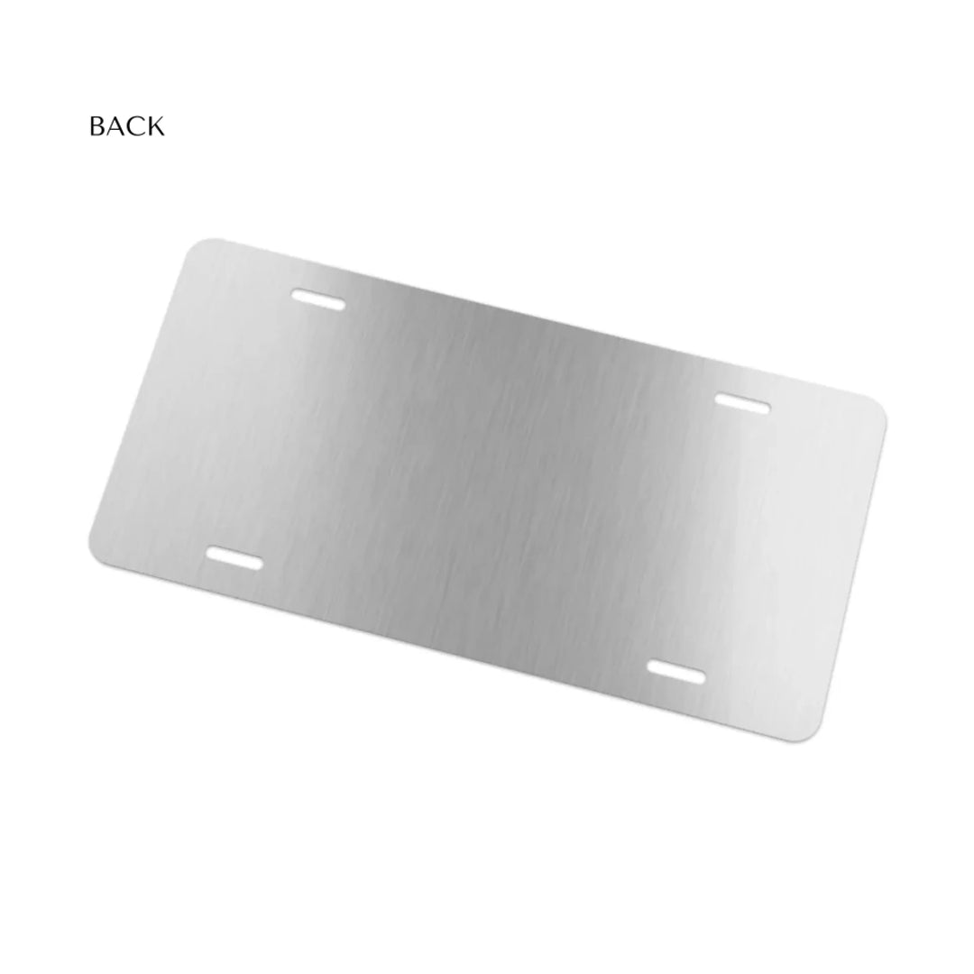 LICENSE PLATE DECORATIVE Back