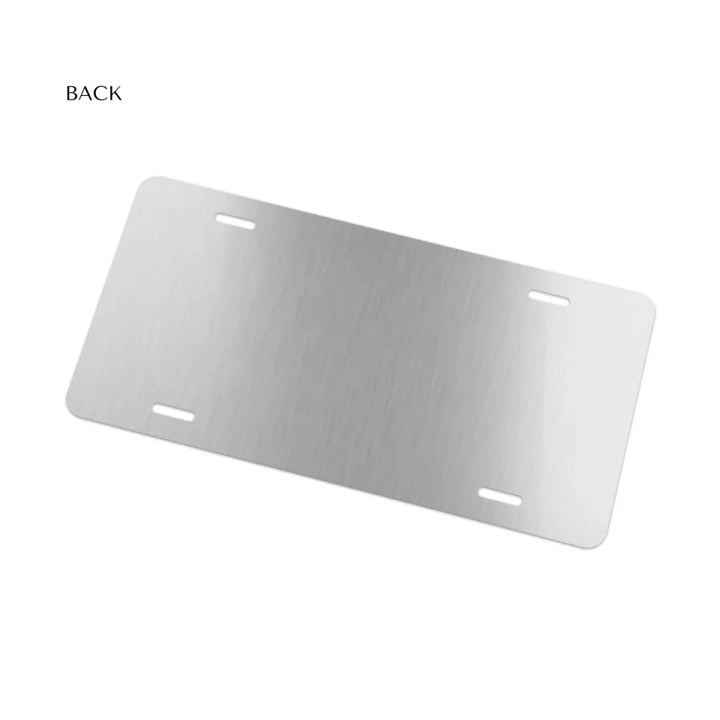 LICENSE PLATE DECORATIVE Back