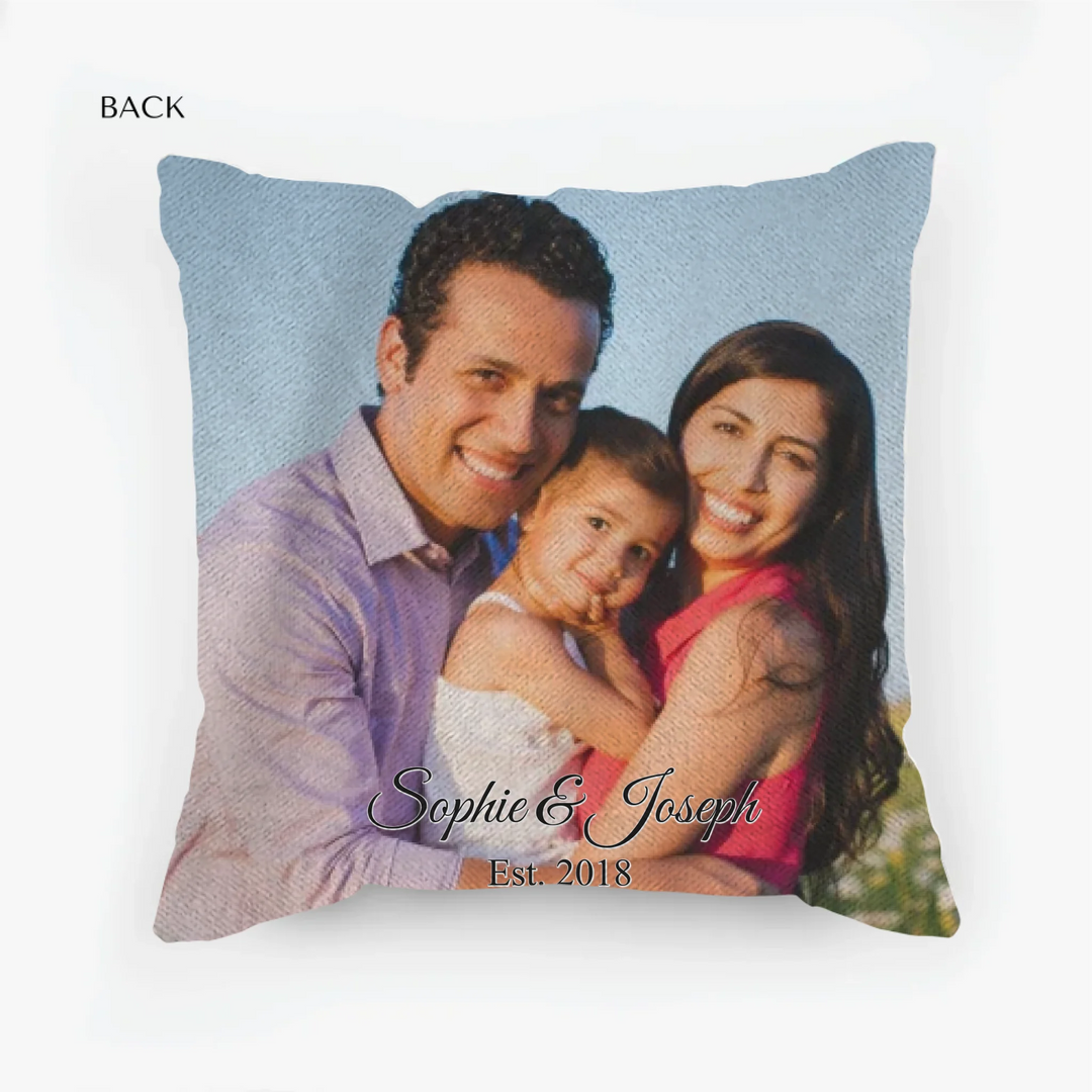 woven pillow back