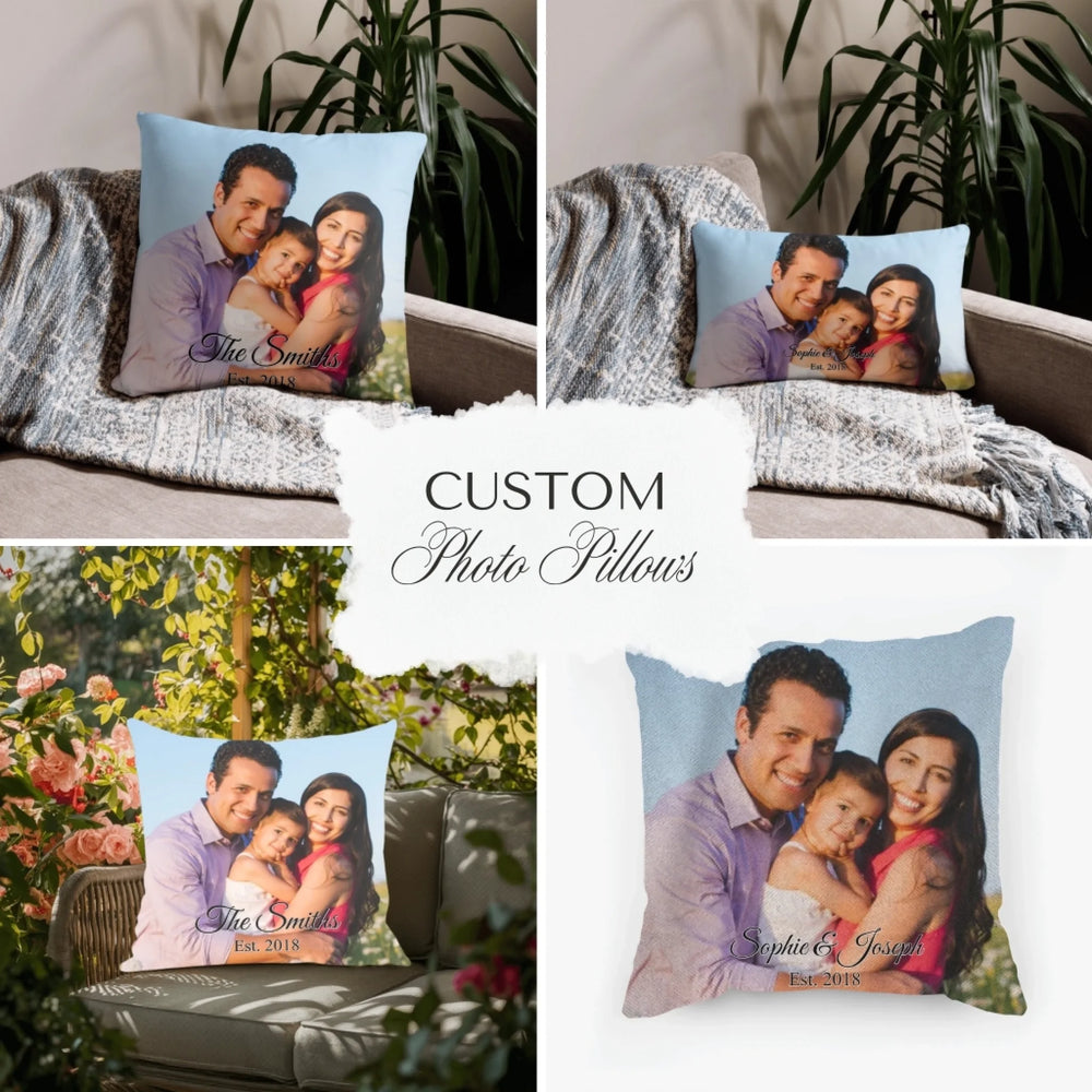 Custom Photo Pillows - Personalized Throw, Suede, Lumbar, Woven & Outdoor Pillows - ARTFULANE