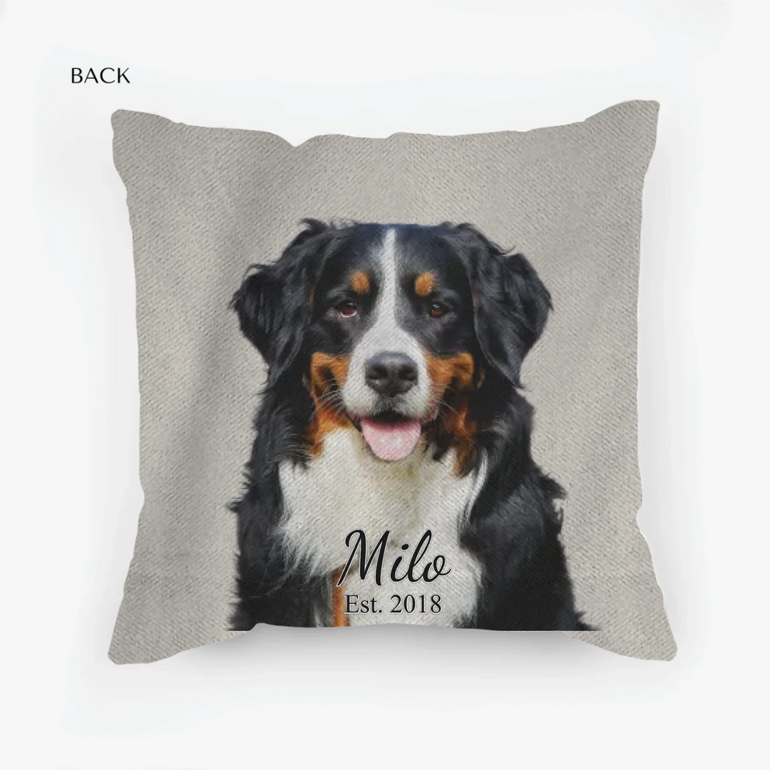 woven pillow back