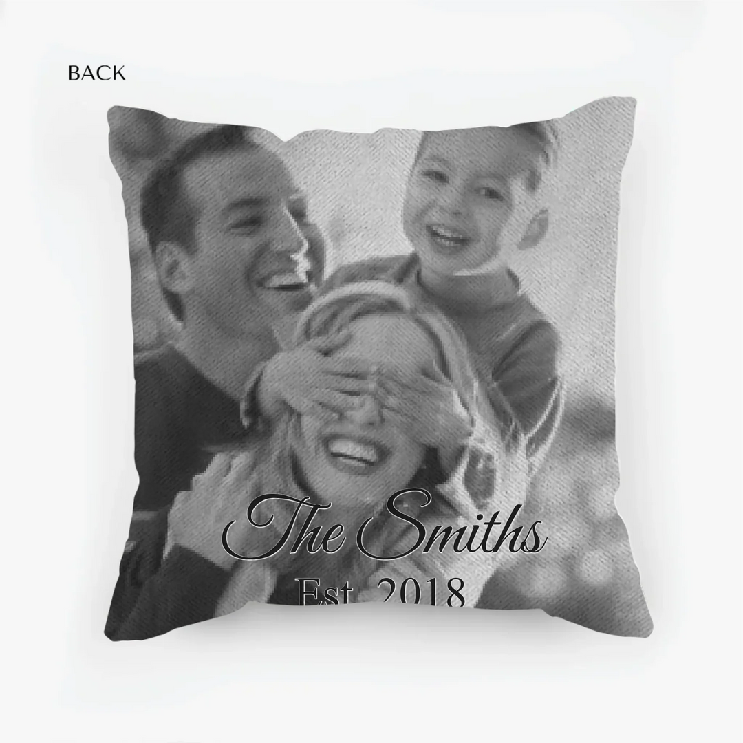 woven pillow back