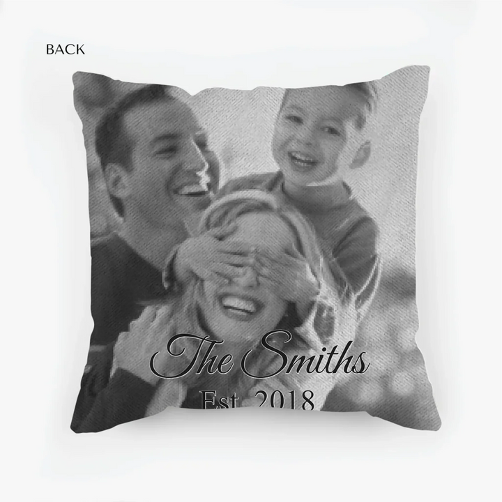 woven pillow back