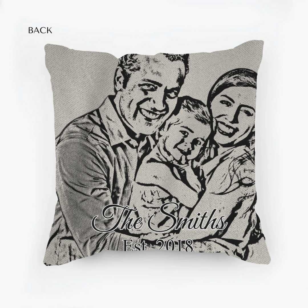woven pillow back