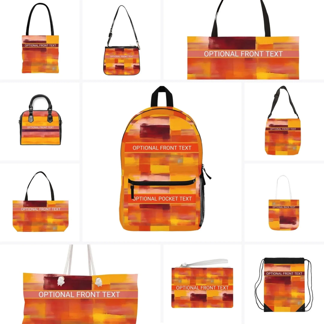 Custom Modern Abstract Everyday Bags - Tote, Weekender, Shoulder, Clutch, Backpack & String Bags - ARTFULANE