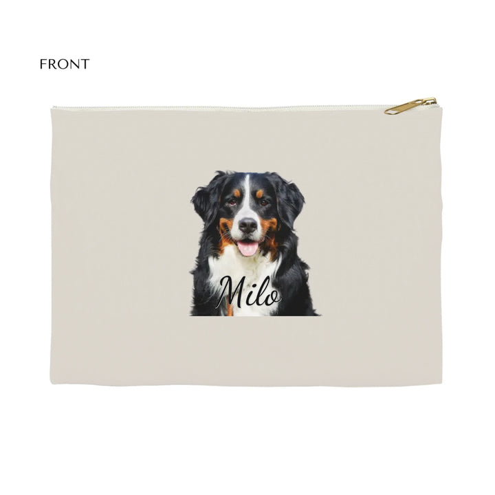 Flat Accessory Pouch Front-Custom photo, text, fonts, and colors-ARTFULANE