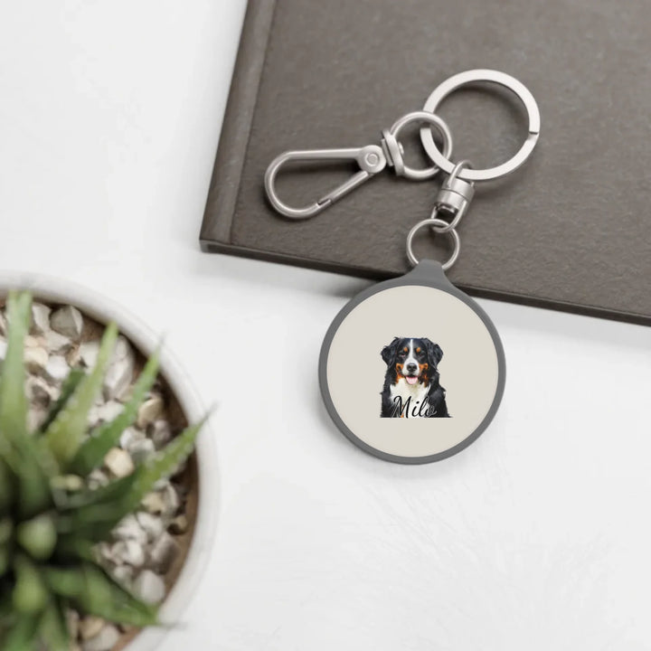 travel keyring tag on table-Custom photo, text, fonts, and colors-ARTFULANE