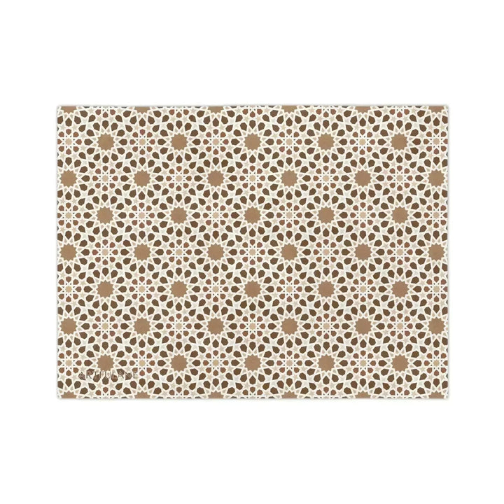 Geometric Moroccan Art Blanket - ARTFULANE