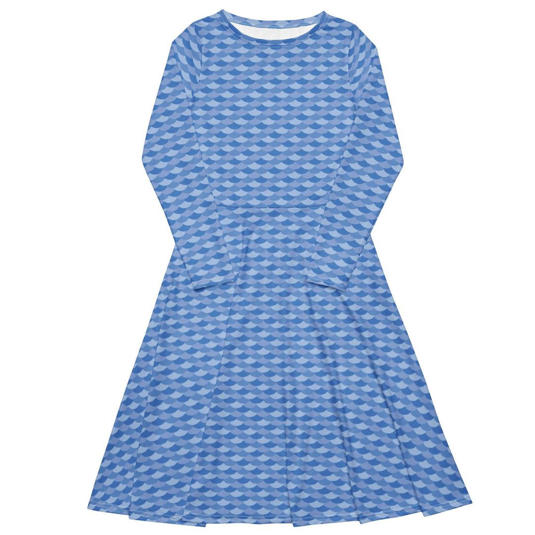Blue Shells Midi Dress - ARTFULANE