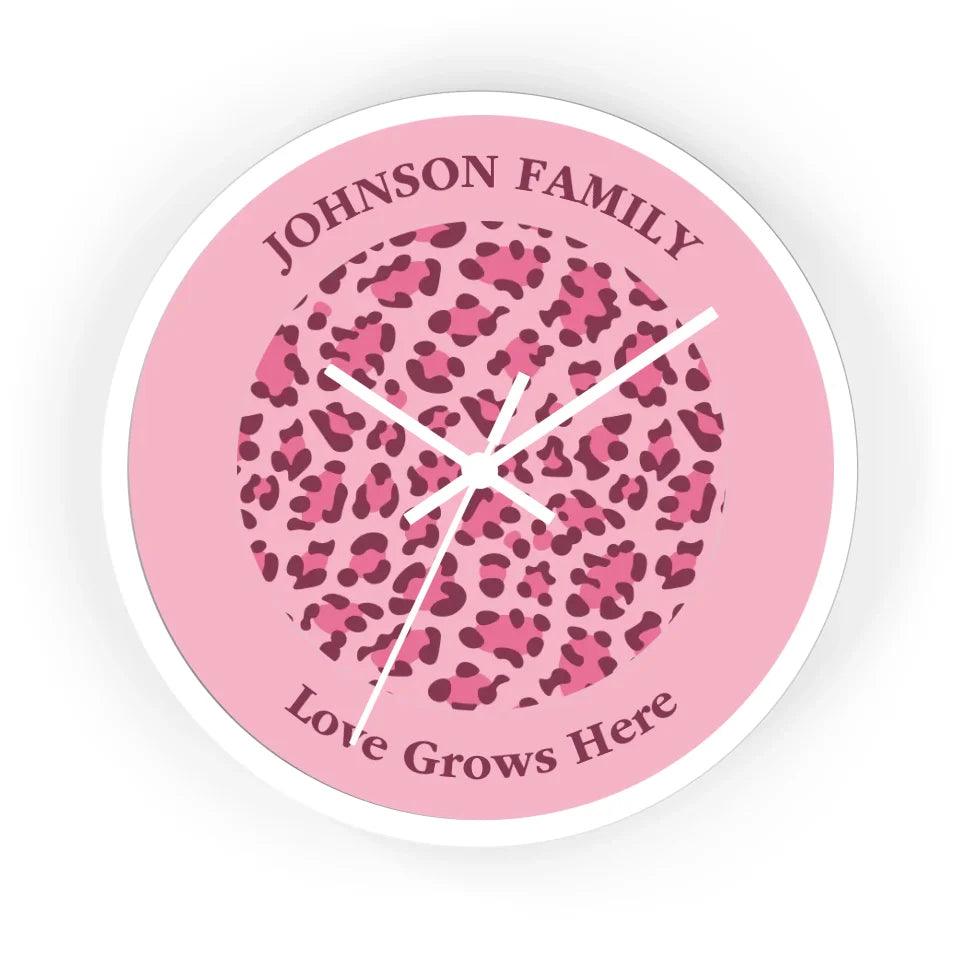 Custom Animal Print Wall Clocks - ARTFULANE