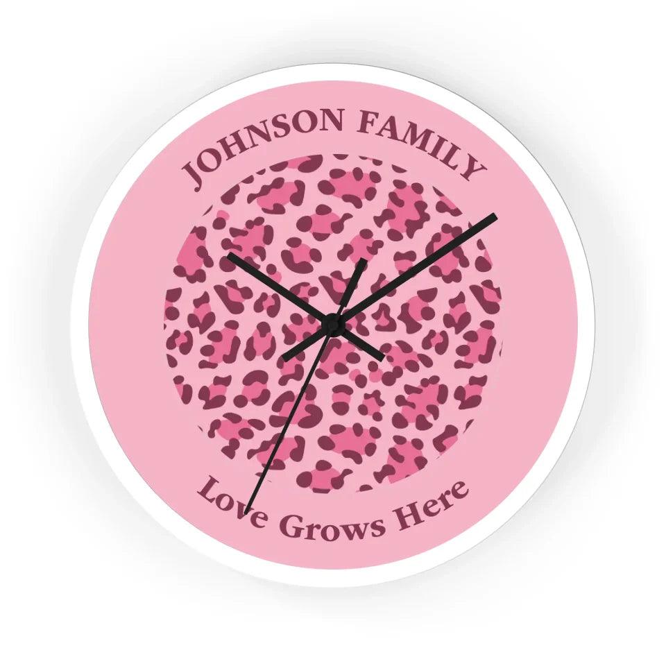 Custom Animal Print Wall Clocks - ARTFULANE