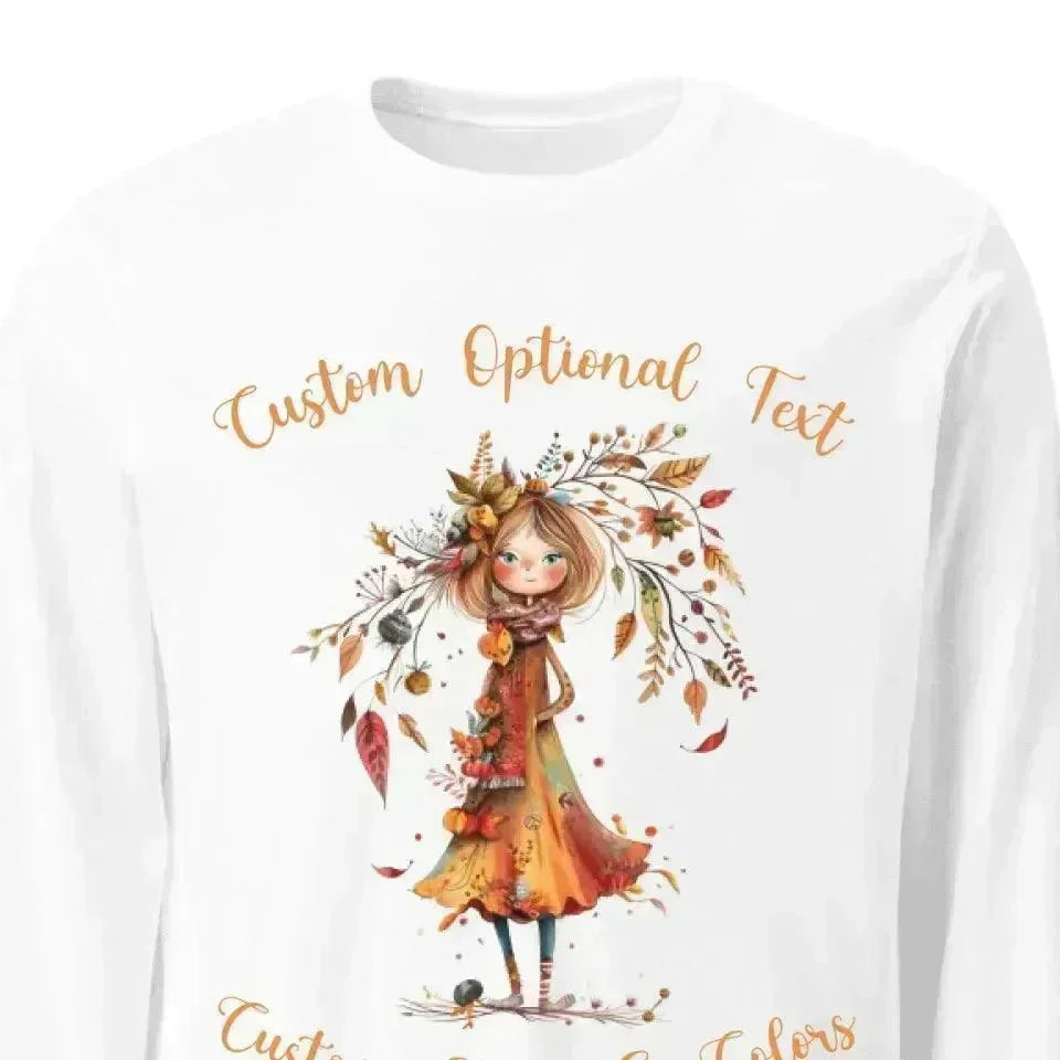 Custom Autumn Long Sleeve T-Shirt - ARTFULANE