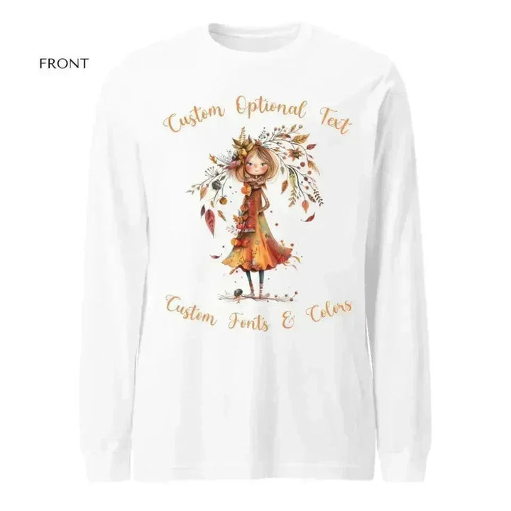 Custom Autumn Long Sleeve T-Shirt - ARTFULANE