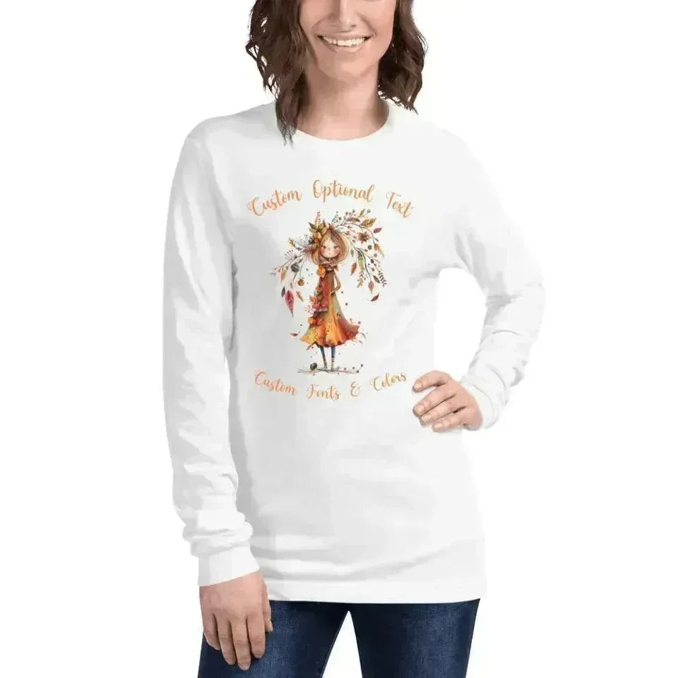 Custom Autumn Long Sleeve T-Shirt - ARTFULANE