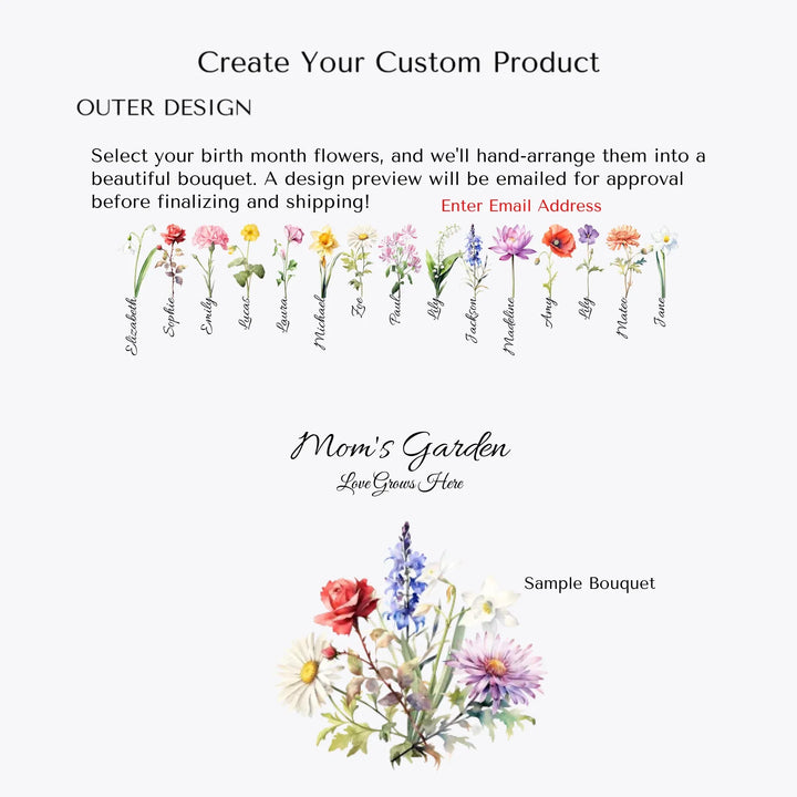Create-Your-Custom-Birth-Month-Flower-Bouquet-Oval-Locket-Necklace-artfulane