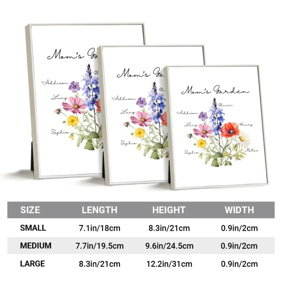 Custom-Birth-Month-Flower-Bouquet-LED-Mirror-Frame-Lamp-size-chart-arfulane