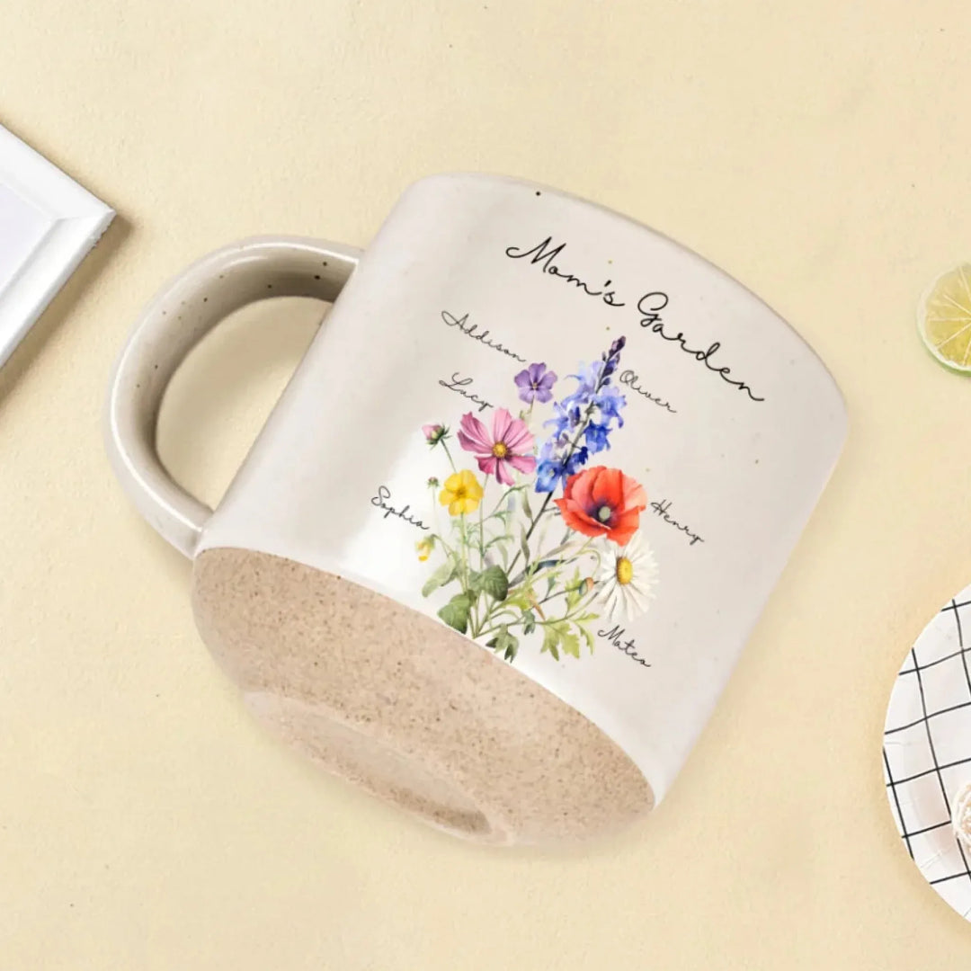 Custom-Birth-Month-Flower-Bouquet-Pottery-Mug-artfulane