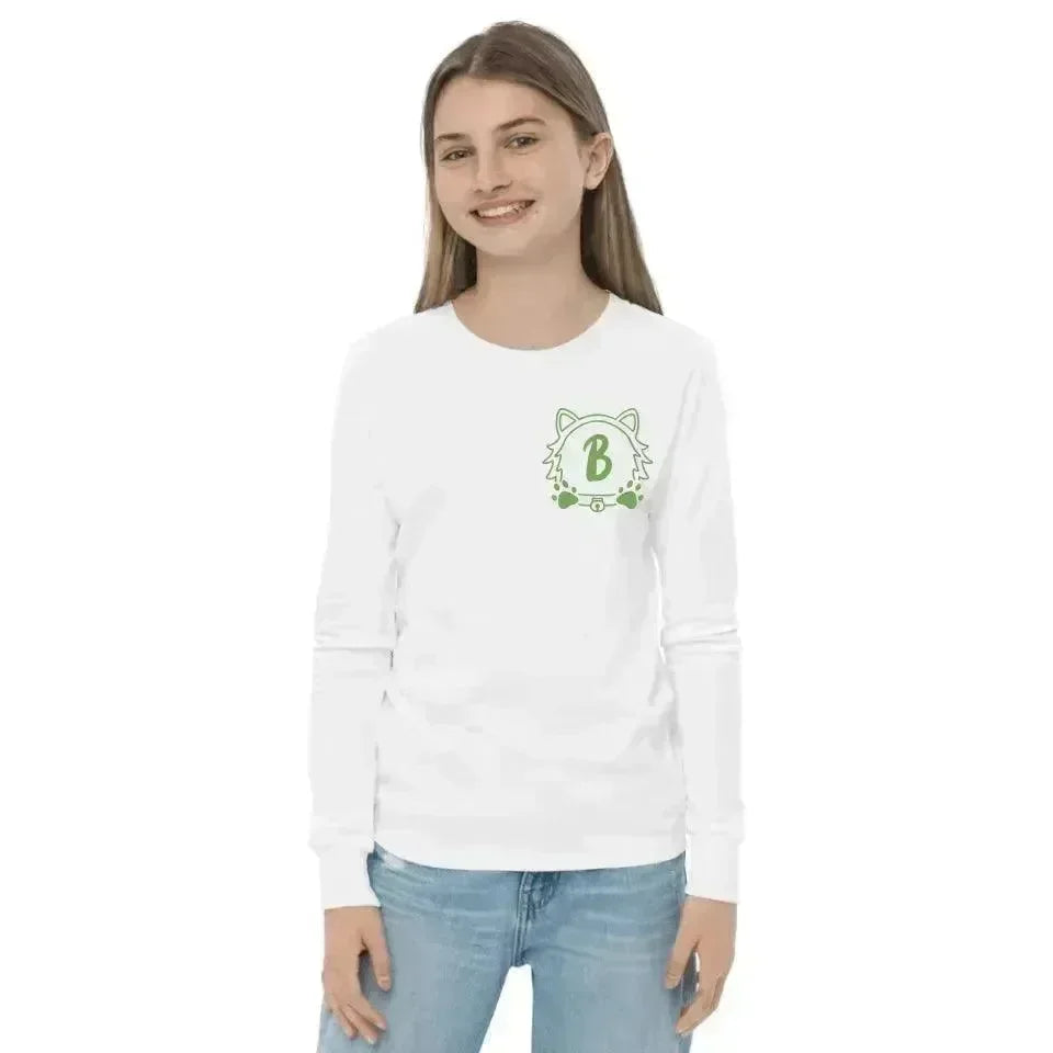 Custom Embroidered Cat Dog Monogram Long Sleeve T-Shirt - ARTFULANE