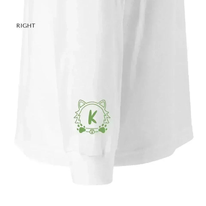 Custom Embroidered Cat Dog Monogram Long Sleeve T-Shirt - ARTFULANE