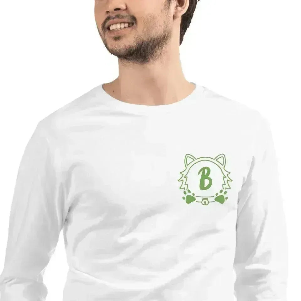 Custom Embroidered Cat Dog Monogram Long Sleeve T-Shirt - ARTFULANE