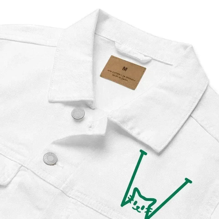 Custom Embroidered Cat Initial Jacket - ARTFULANE