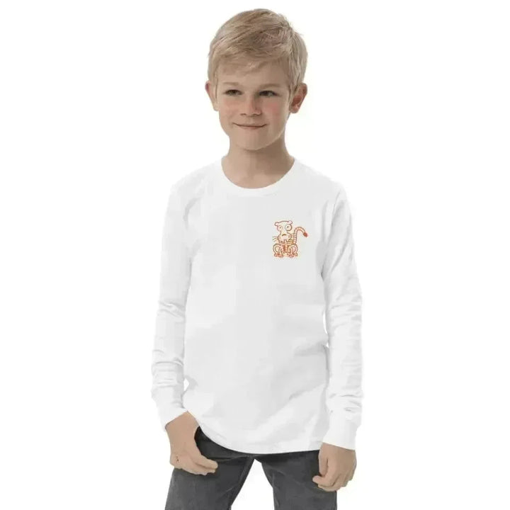 Custom Embroidered Haunted Zoo Animals Long Sleeve T-Shirt - ARTFULANE