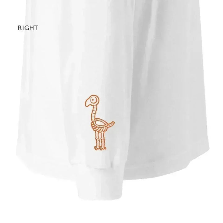 Custom Embroidered Haunted Zoo Animals Long Sleeve T-Shirt - ARTFULANE