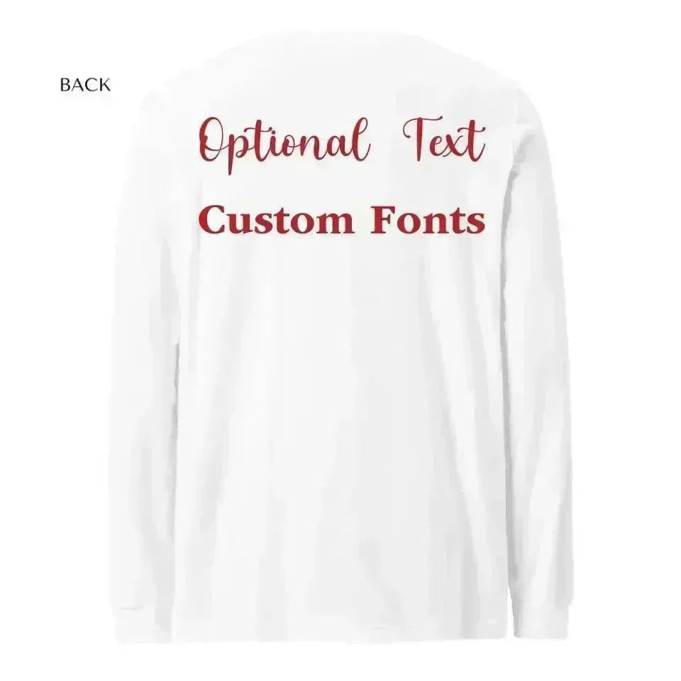 Custom Family Typography Long Sleeve T-Shirt - ARTFULANE
