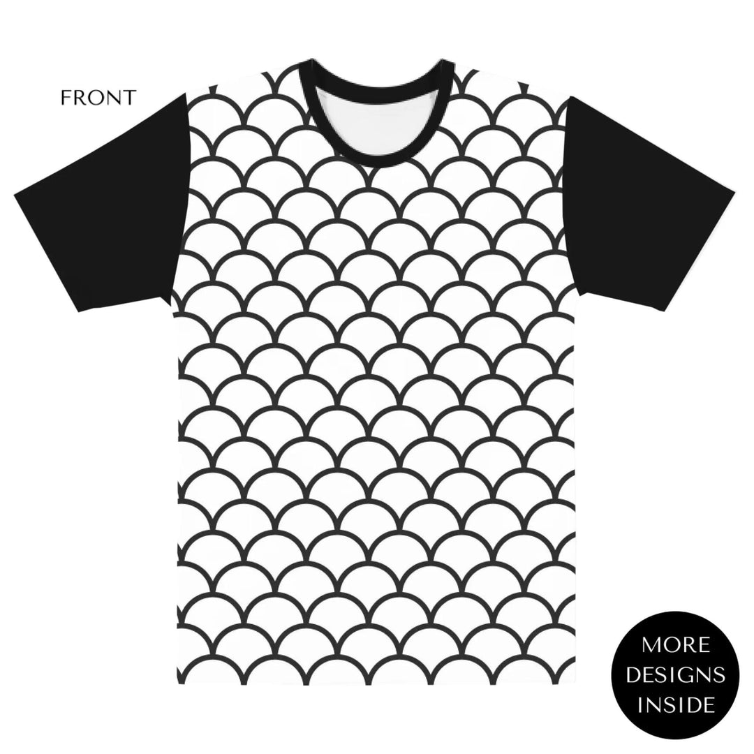 Custom Geometric Line Art T-Shirt - ARTFULANE