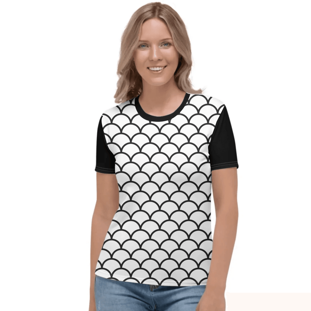 Custom Geometric Line Art T-Shirt - ARTFULANE