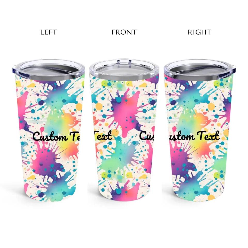 Custom Paint Splashes Bottles and Tumblers - ARTFULANE