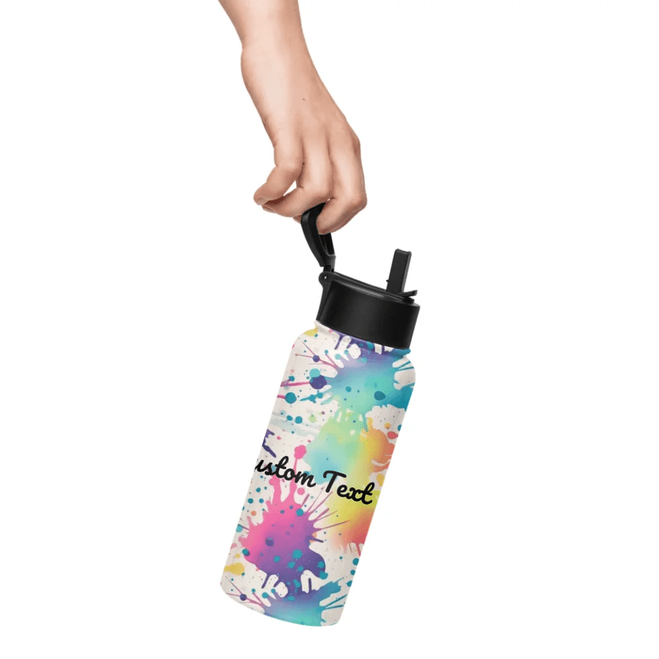 Custom Paint Splashes Bottles and Tumblers - ARTFULANE
