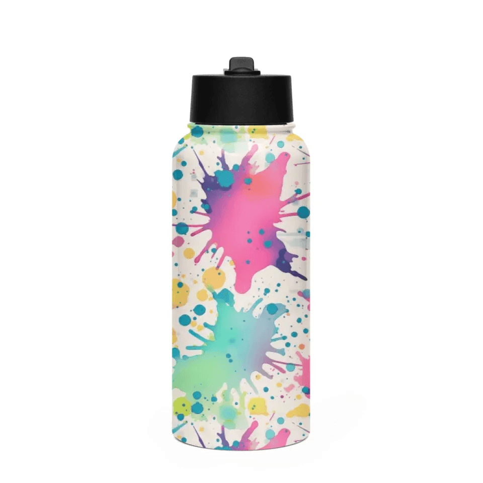 Custom Paint Splashes Bottles and Tumblers - ARTFULANE