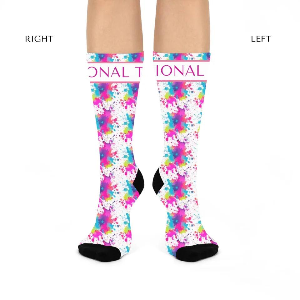 Custom Paint Splashes Socks - ARTFULANE