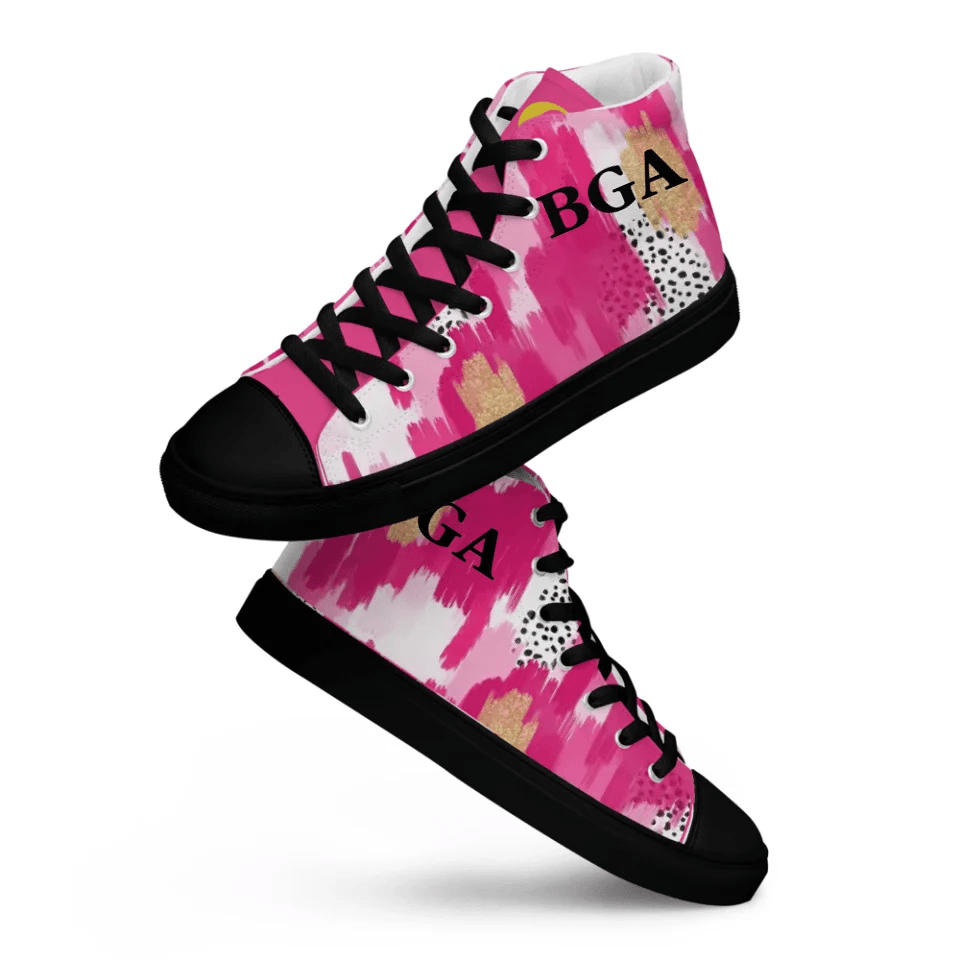 Custom Pink Brushstrokes Shoes - ARTFULANE