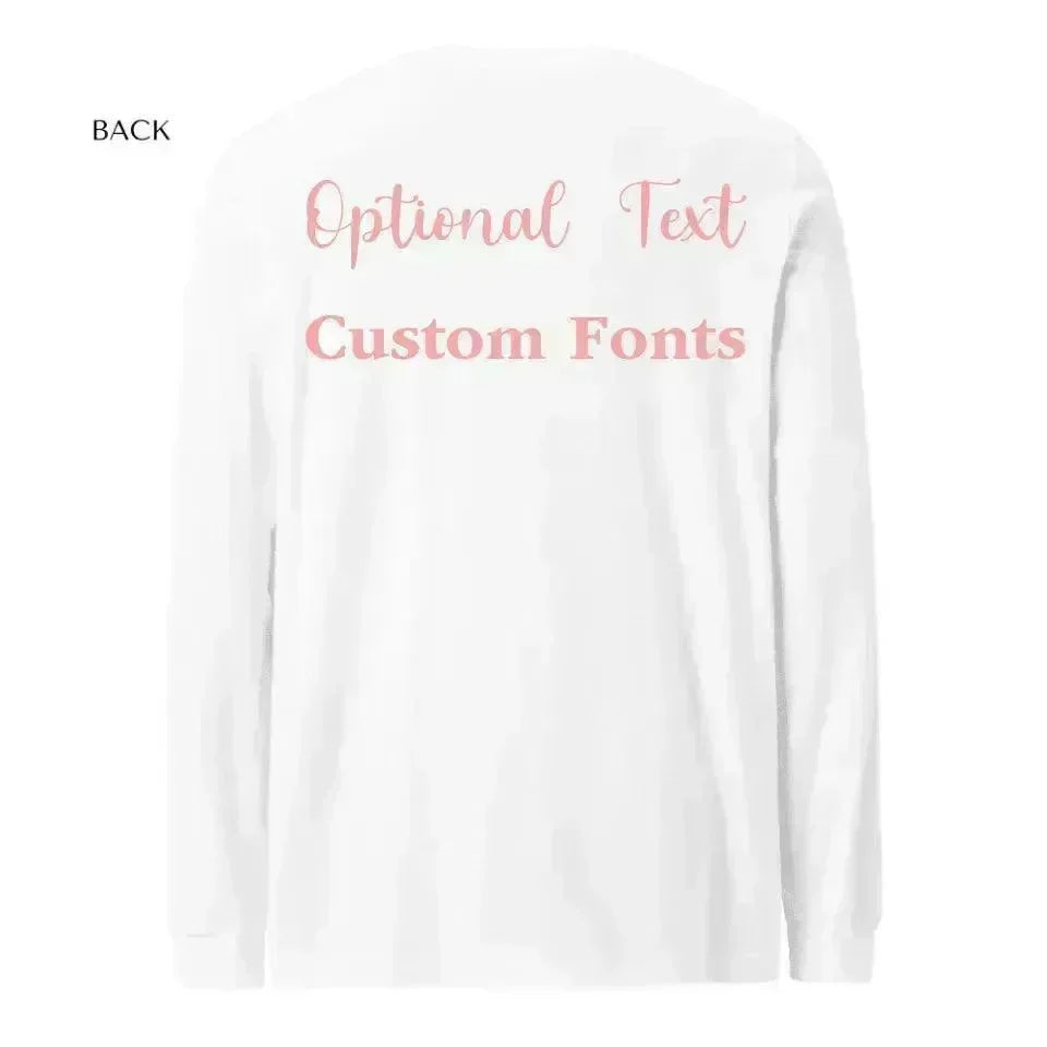 Custom Pink Christmas Long Sleeve T-Shirt - ARTFULANE