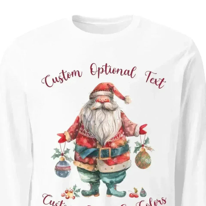 Custom Quirky Whimsical Christmas Long Sleeve T-Shirt - ARTFULANE