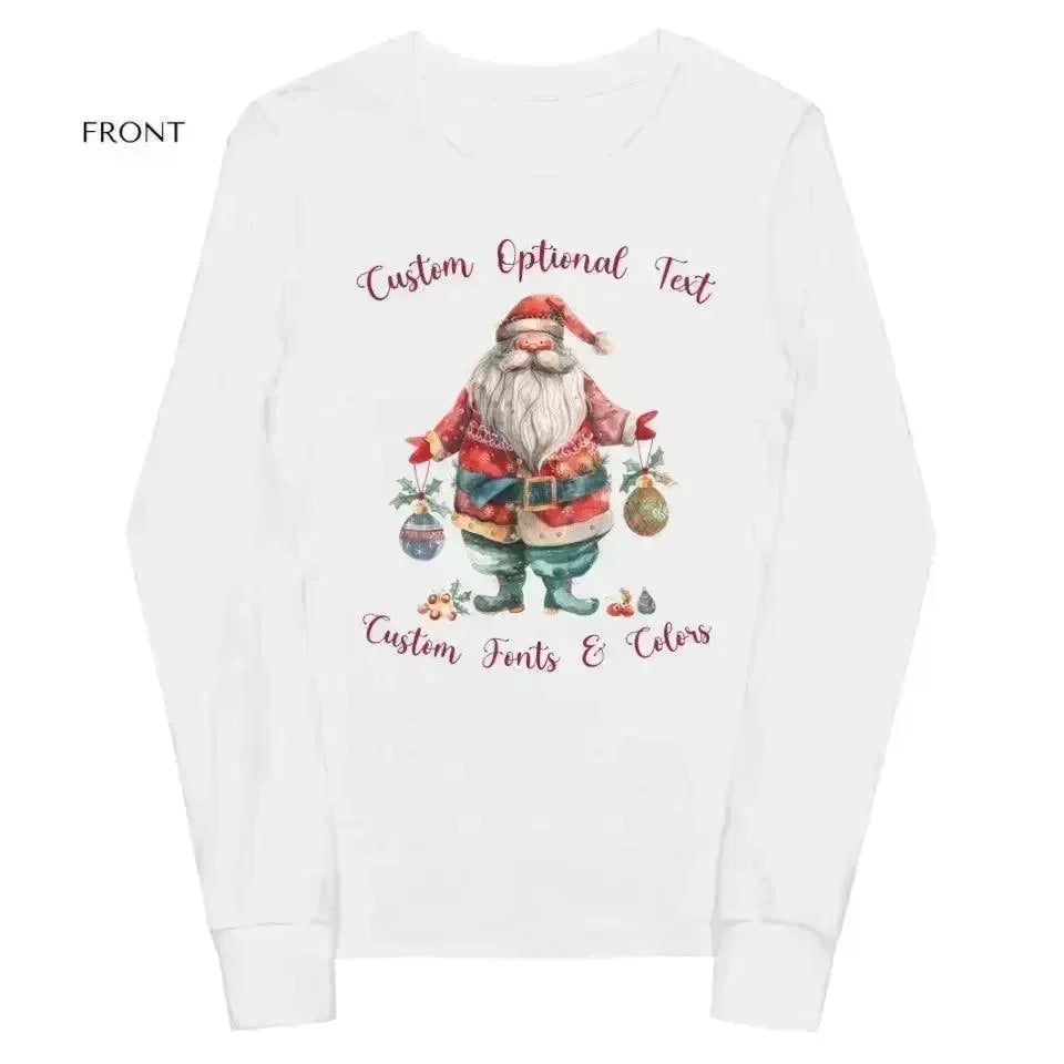 Custom Quirky Whimsical Christmas Long Sleeve T-Shirt - ARTFULANE