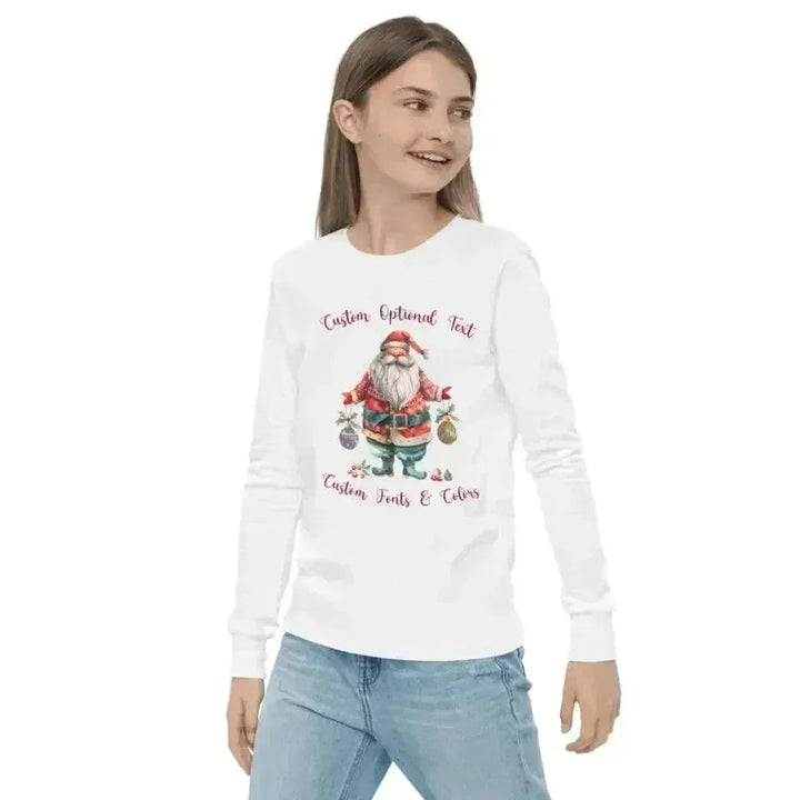 Custom Quirky Whimsical Christmas Long Sleeve T-Shirt - ARTFULANE